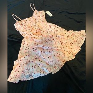 Francesca’s June heart print dress, Size S